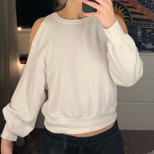 GARAGE cold shoulder sweater